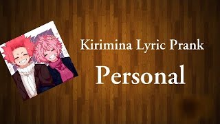 MHA Lyric prank Kirimina Personal [upl. by Eibor]