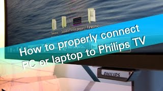 How to properly connect PC or laptop to Philips PFT6550 TV [upl. by Philbert]