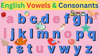 English Vowels amp Consonants English Alphabets [upl. by Anoo]