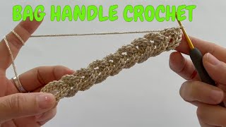 BAG HANDLE CROCHETÇanta Sapı Yapımı [upl. by Donnamarie320]