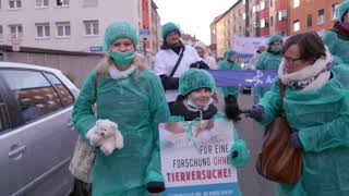 Demo gegen Tierversuche in Nürnberg 16122017 [upl. by Asiuol266]