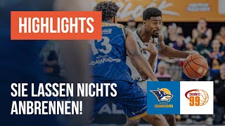 Sie lassen nichts anbrennen ROSTOCK SEAWOLVES  NINERS Chemnitz  BBL Highlights [upl. by Htieh]