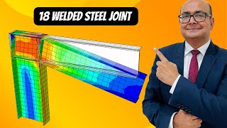 ABAQUS Tutorial 18 – steel beam column connection WELDED [upl. by Odelinda]