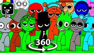 sprunki dance compilation  Incredibox Sprunki in 360º VR [upl. by Geldens]