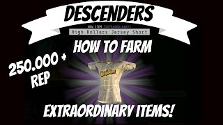 Descenders  How to farm Extraordinary items 250000 rep All nodes on Desert With Boss Jump [upl. by Nakre]