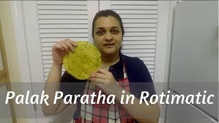 Palak Paratha in Rotimatic [upl. by Linnie649]