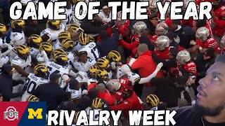 Michigan vs Ohio State Reaction  College Footballs BIGGEST RIVALRY [upl. by Bush419]