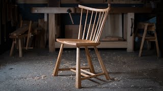 Making a Spindle Back Windsor Chair [upl. by Ecahc]