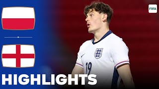 England vs Poland  Highlights  U20 International Friendly 19112024 [upl. by Yralam]