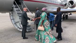 Asantehene amp Lady Julia Depart To London For The Coronation Of King Charles III amp The Queen Consort [upl. by Kinny]