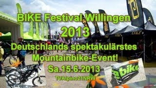 BIKE Festival Willingen Deutschlands spektakulärstes MountainbikeEvent1562013 TVAlpino21NRW [upl. by Eanom]