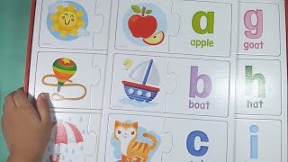 ALPHABET MATCHUP PUZZLES  Learn the English Alphabet ABC with Larcen [upl. by Lleznod]