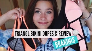 Triangl Swimwear Bikini Dupes  Review BRAKINIS [upl. by Charis]