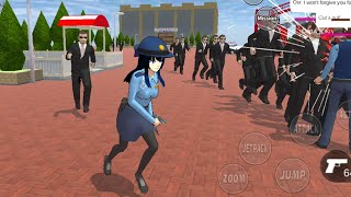 POLICE RINA TAMAKI 👮‍♀️ AND CAT BUTLER DEFEAT YAKUZA OFFICE HIMAWARI Ep1  SAKURA SCHOOL SIMULATOR [upl. by Pansir208]