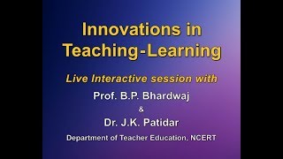 Live discussion on  quotInnovations in teaching  learningquot [upl. by Fronia]