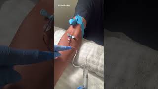 Phlebotomy Training How to draw blood with a 23g butterfly needle [upl. by Eimirej]