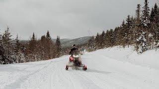 Snowmobiling in ChaudiereAppalaches Quebec Canada  1 700 miles of trails [upl. by Morse]