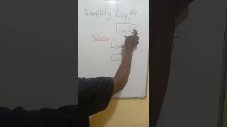 Simple Logarithms Simplification education [upl. by Banebrudge]