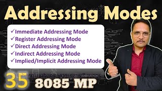 Addressing Modes in 8085 Microprocessor  Addressing Modes  Microprocessor 8085 [upl. by Frodine]