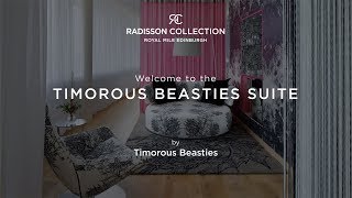 Discover the Timorous Beasties Suite at the Radisson Collection Hotel Royal Mile Edinburgh [upl. by Oflunra60]