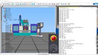 Práctica 2  IIP Manufactura Virtual en el CMV Leadwell V30 [upl. by Ennayd489]