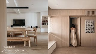 Inside A Stunning Clean Aesthetic Transformation Of A 1076 Sqft HDB Home [upl. by Berlyn]