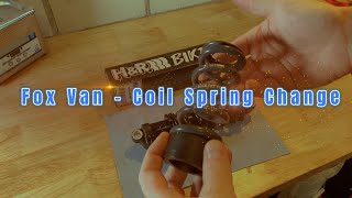 How to Fox Van Coil Spring Change [upl. by Donna]