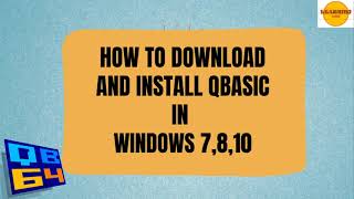 How to download and install QBasic in Windows 10 [upl. by Fagaly]