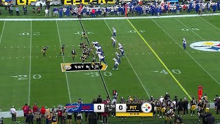 Russell Wilson completes first preseason pass as a Steeler [upl. by Dranek]