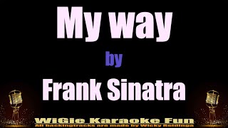 Karaoke My way  Frank Sinatra [upl. by Margaretha]