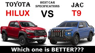 ALL NEW Toyota HILUX Vs ALL NEW Jac T9  Which one is better [upl. by Eidolem997]