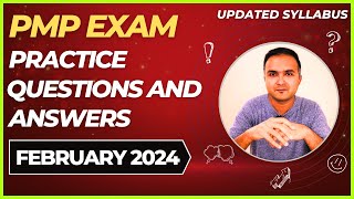 PMP Exam Questions 2024 Feb and Answers Practice Session  PMP Exam Prep  PMP for Project manager [upl. by Ranita]