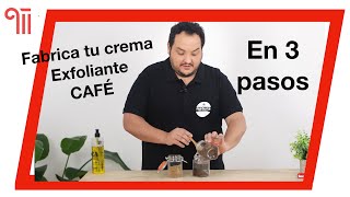 Cómo hacer Crema Exfoliante de CAFÉ en 3 pasos 🥣☕️ [upl. by Lilyan]