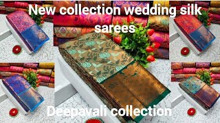 1869Tissue model wedding silk sarees6379588534 [upl. by Nepean893]