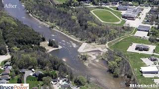 Time Lapse Footage of the Truax Dam Removal Walkerton Ontario [upl. by Azaria]