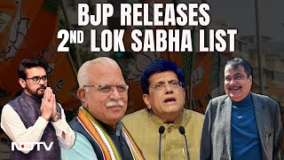 BJP Candidate List 2024  Nitin Gadkari ML Khattar In BJPs 2nd List For Lok Sabha Polls [upl. by Skinner869]