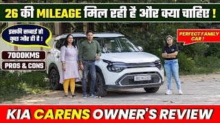 Kia Carens Detailed Owners Review  Carens Top Model Review 2022 Kia Carens Pros And Cons [upl. by Inej]