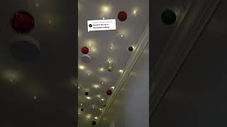 Textured ceilings 👍 christmaslights christmasdecor [upl. by Jerald242]