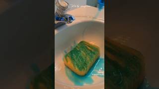 Soapy sudsy paste 🌈🧽💦 asmrspongesqueezing [upl. by Ecydnarb209]