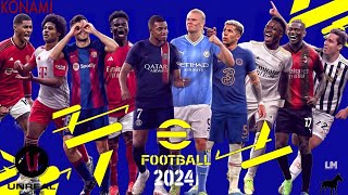 PES 2024 kits 2324 EFOOTBALL EMULADOR PSPPPSSPP Nuevas narraciónes en español y otras novedades [upl. by Ecirtnuahs663]