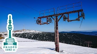 Spring skiing on Praděd Czech Republic  07042018 [upl. by Bashemath904]