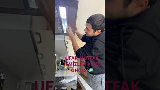 KISA MUTFAK TEMİZLİĞİ VİDEO ÖNCESİ RUTİN shorts 🧼 [upl. by Yreva]