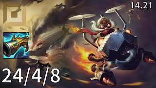 Corki ADC vs Jhin  EUW challenger  Patch 1421 [upl. by Ahsyat601]