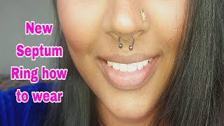 New teandy Septum Ring collection Septum ring Pircing design [upl. by Lakim300]