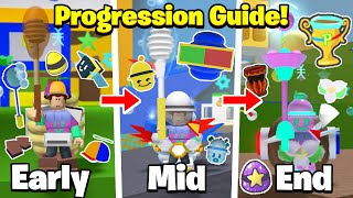 The UPDATED Progression Guide in Bee Swarm Simulator Early to End Game [upl. by Hsemar465]