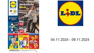 Lidl Prospekt DE  vom 0411 bis 09112024 [upl. by Nohtanoj]