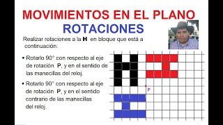 1 ROTACIONES EN EL PLANO con respecto a P [upl. by Odragde245]