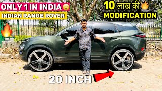 Tata Harrier को बना दिया Range Rover😱🔥 10 Lakh की Modification 20inch Alloy Wheels in Harrier [upl. by Karoly]