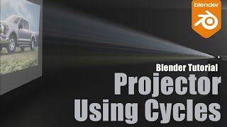 Blender Tutorial Create Projector Lighting Effect for CYCLES [upl. by Anilos768]