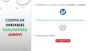 Codificar variables cualitativas con tipo de dato Texto en JAMOVI [upl. by Dagna758]